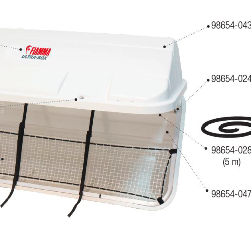 Fiamma Schutznetz für Heckbox Ultra-Box 360 / 500 - Fiamma Ersatzteilnummer 97646-005 - Ersatzteile Fahrzeug
