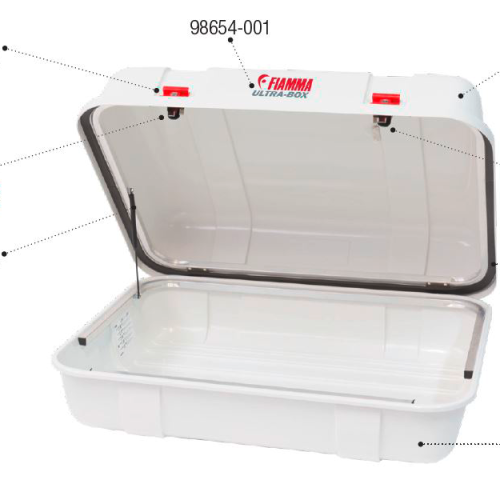 Fiamma Innere Schlossabdeckung links für Heckbox Ultra-Box 1 / 2 / 3 - Fiamma Ersatzteilnummer 98654-026 - Ersatzteile Fahrzeug