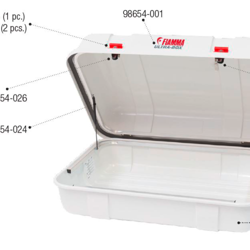 Fiamma Ersatzdeckel passend für Ultra Box 2 - Fiamma Ersatzteilnummer 98654-040  - Ersatzteile Fahrzeug