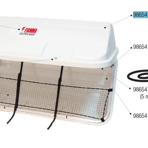Fiamma Ersatzdeckel passend für Ultra Box 500 - Fiamma Ersatzteilnummer 98654-043 - Ersatzteile Fahrzeug