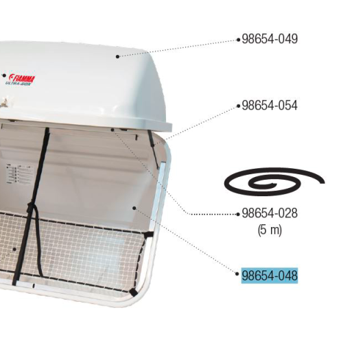 Fiamma Ersatzboden und Rahmen passend für Ultra Box 320 - Fiamma Ersatzteilnummer 98654-048 - Ersatzteile Fahrzeug