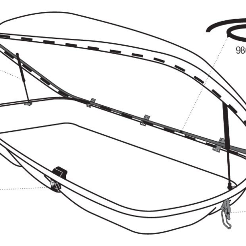 Fiamma Montagesatz passend für Ultra Box 1 / 2 / Sport Pro - Fiamma Ersatzteilnummer 98655-057 - Ersatzteile Fahrzeug