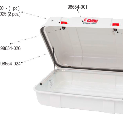 Fiamma Montagesatz passend für Ultra Box 3 - Fiamma Ersatzteilnummer 98655-059 - Ersatzteile Fahrzeug