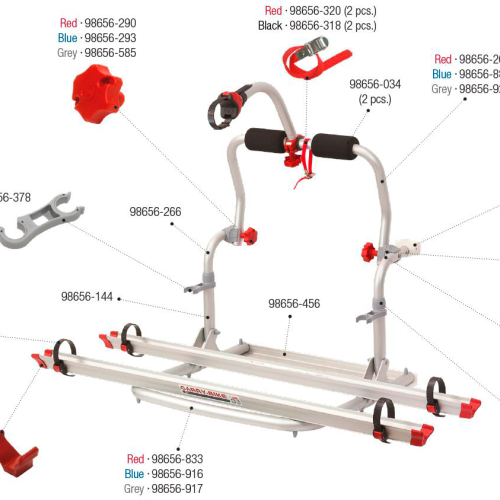 Fiamma Zahnscheibe grau passend für Carry Bike CL - Fiamma Ersatzteilnummer 98656-137 - Ersatzteile Fahrzeug