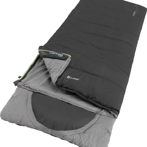 Outwell DS Contour Schlafsack 220 cm Midnight Black Reißverschluss rechts - Schlafsäcke