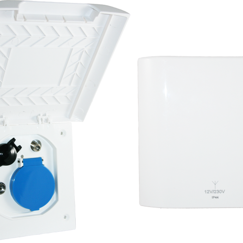 Haba Element Line ESB 3 Außensteckdose Multifunktion 230 V / 12 V / Antenne / Satellit - CEE-Stecker & -Adapter