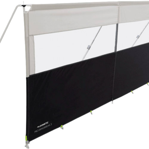 Dometic Pro Windbreak 3 Windschutz mit Gestänge 460 x 140 cm - Sichtschutz & Sonnenschirme
