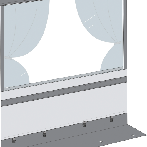 Fiamma Frontpanel für Privacy Room Light für F45 Markisen 100 cm - Wohnwagenvorzelte