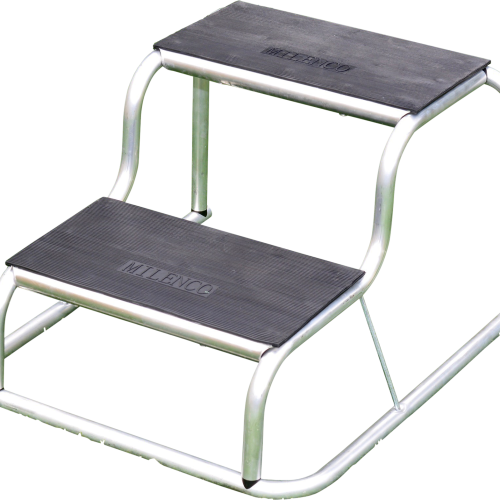 Milenco Aluminium Rubber Top Double Step - Trittstufen