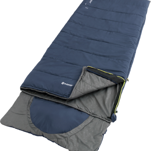Outwell Contour Lux Deep Blue DeckenSchlafsack wendbar 220 cm Reißverschluss rechts - Schlafsäcke