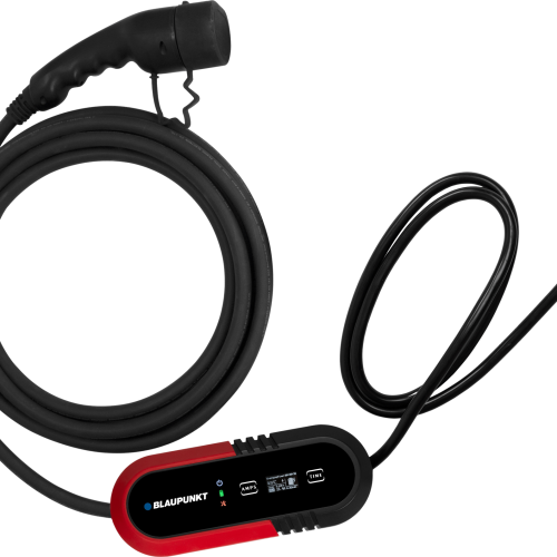 Blaupunkt Ladegerät tragbar Elektro-Auto 1 Phase / Typ 2 / Schutzkontaktstecker 8 Meter - Batterie-Ladegeräte