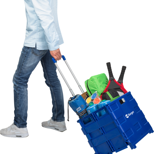 Berger Einkaufstrolley XL faltbar 42 x 40 x 37 cm - Transportieren & Befestigen