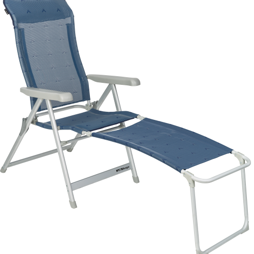 Berger Luxus Klappsessel Set inkl. Beinauflage blau - Klappstühle