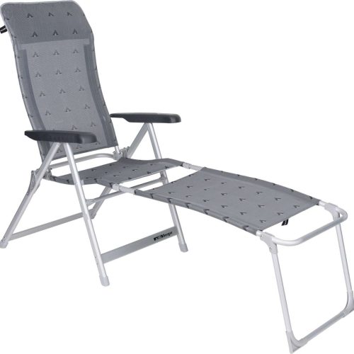 Berger Luxus Klappsessel Set inkl. Beinauflage grau - Klappstühle
