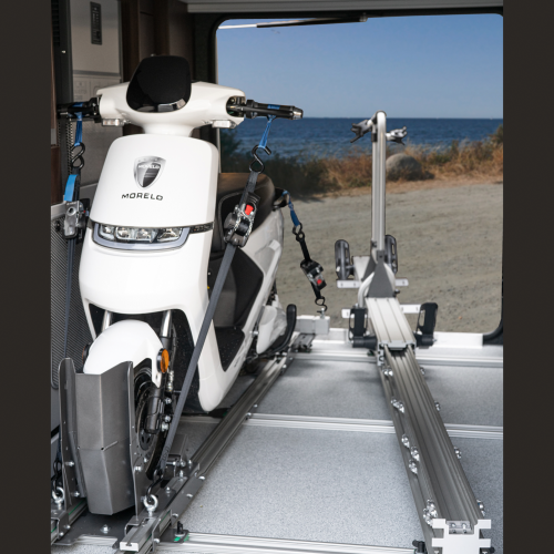 Weih-tec MotoMove 150 Heckgaragen-Rollerträger  - Fahrradträger von Weih-Tex
