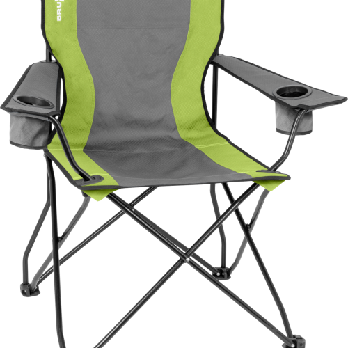 Brunner Action Armchair Equiframe Faltstuhl / Campingstuhl mit Armlehnen grün/grau - Faltstühle