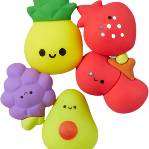 Crocs Jibbitz Squish Fruits Schuhanstecker 5er Pack bunt  - Handschuhe, Gürtel & Sonstiges