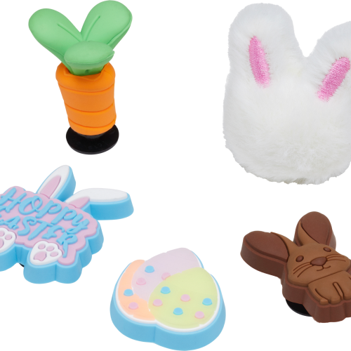 Crocs Jibbitz Hoppy Easter Schuhanstecker 5er-Pack bunt  - Handschuhe, Gürtel & Sonstiges