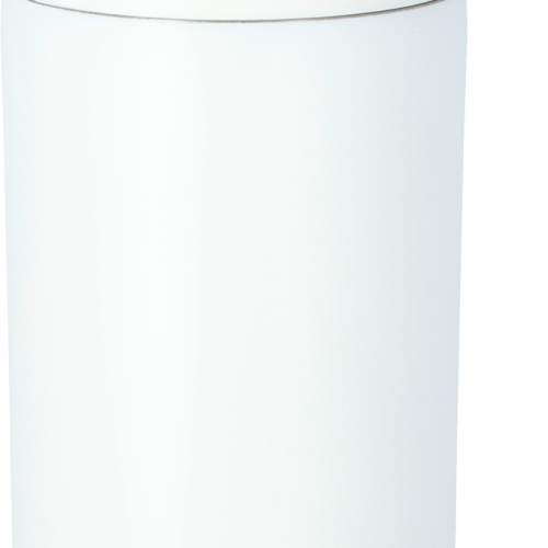 Berger Edelstahl Trinkflasche mit 2-in-1 Deckel 550 ml - weiß matt - Isolierflaschen & Isobehälter