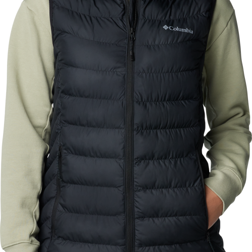 Columbia Powder Lite II isolierte Damenweste schwarz L - Damenjacken