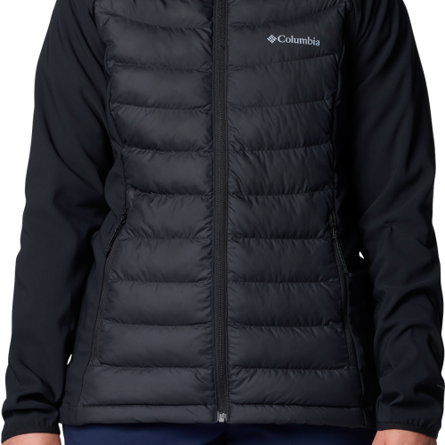 Columbia Powder Lite II isolierte Hybrid Damenjacke schwarz L - Damenjacken