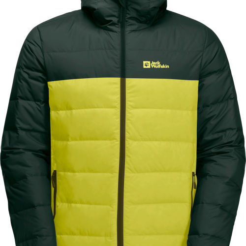 Jack Wolfskin Ather Down Hoody Herrenjacke gelb L - Herrenjacken