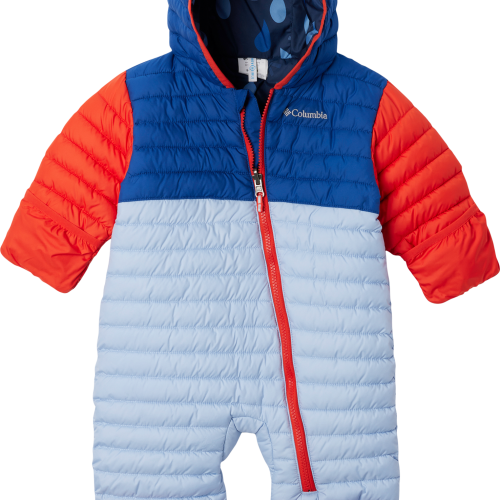 Columbia Powder Lite II wendbarer isolierter Kinder Winteranzug blau 80 - Kinderjacken