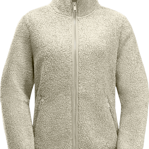 Jack Wolfskin High Curl Damen Fleecejacke  weiß XXL - Damenjacken