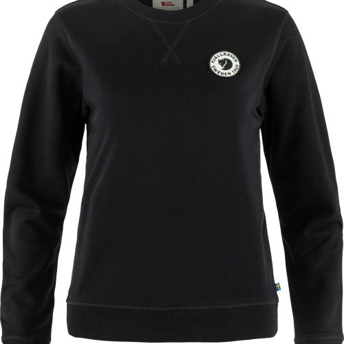 Fjällräven Logo Badge Damensweater schwarz L - Damenshirts, -blusen & -pullover