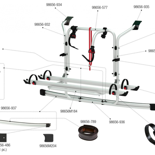 Fiamma Montagesatz für Carry Bike CB Ford Custom RS Fiamma Artikelnummer 98656M185 - Ersatzteile Fahrzeug