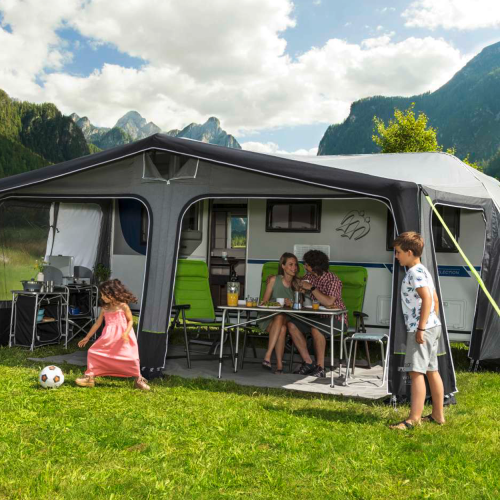 Berger Vicenza Air All Season Reisevorzelt Umlaufmaß 881-910 cm - Aufblasbare Vorzelte