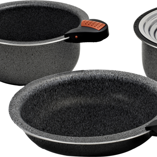 Beaver Brand Topfset Artepetra 8-tlg.  - Kochgeschirr-Sets