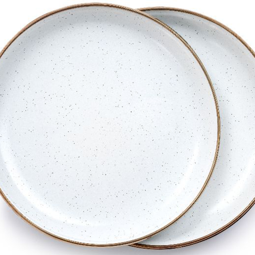 Barebones Teller klein 2er Set egg shell - Teller