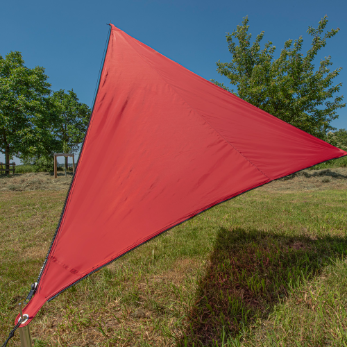 Bent Sonnensegel Zip-Canvas Rot/RV Schwarz - Pavillons & Tarps