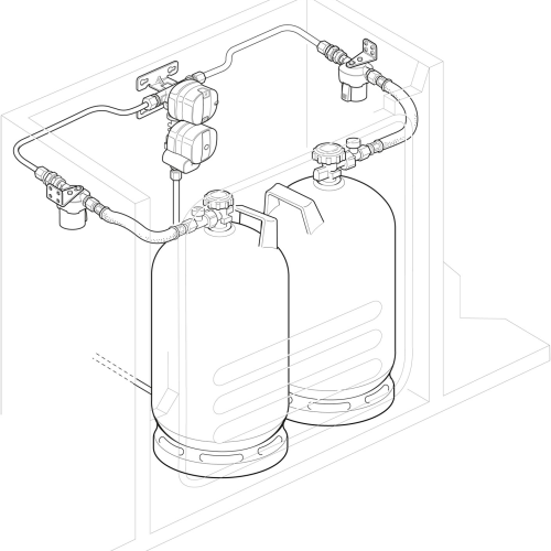 Truma Gasfilter 67 x 81 x 54 mm 2 teilig  - Gasregler & Gasschläuche