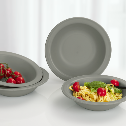 Berger Kynne Suppenteller Set 4-tlg. Grau - Teller