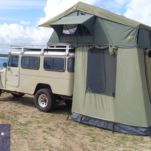 Gordigear Dachzelt Tanami Plus 140 mit Vorzelt grün 140 x 320 cm für 2 Personen - Dachzelte