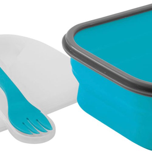 Brunner Snack Box M Foldaway Faltbox 1 Liter blau - Lebensmittelbehälter / Vorratsdosen