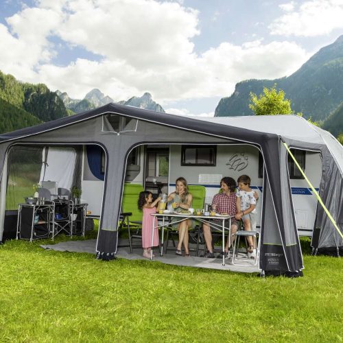 Berger Vicenza Air All Season aufblasbares Reisevorzelt Umlaufmaß 941-970 cm - Aufblasbare Vorzelte