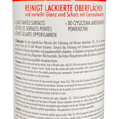 Certiman Duo Shampoo & Wax 1 Liter - Außenbereich & Lack