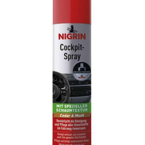 Nigrin New Style Fragrance Cockpit Spray - Cedar & Musk 400 ml - Innenbereich & Scheiben