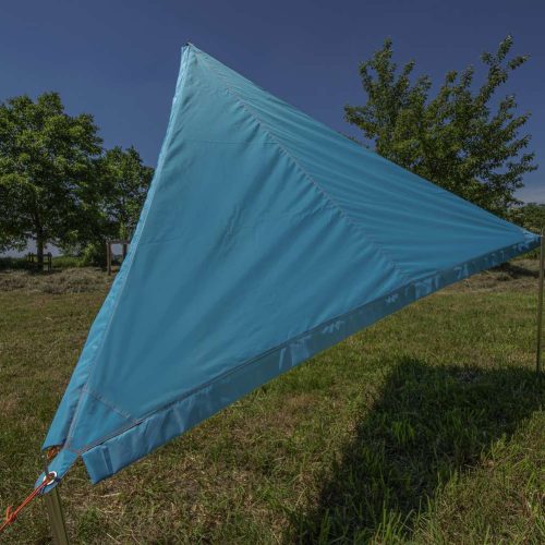 Bent Sonnensegel Zip-Protect Canvas Single mit Reißverschluss-Abdeckklappen türkis - Pavillons & Tarps
