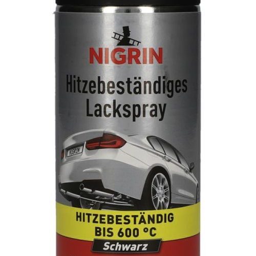 Nigrin Hitzebeständiges Lack-Spray - schwarz 400 ml - Außenbereich & Lack