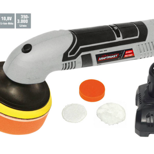 Dino KRAFTPAKET Poliermaschine AKKU 10,8V 100mm - Elektrische Reinigung & Pflege