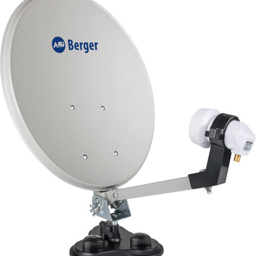 Berger Mobile Sat-Anlage Komplettset Single-LNB im Campingkoffer - Camping-Sat-Anlagen
