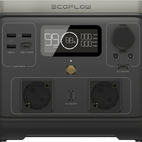 EcoFlow River 2 Max Tragbare Powerstation 512 Wh 500 W - Powerstations