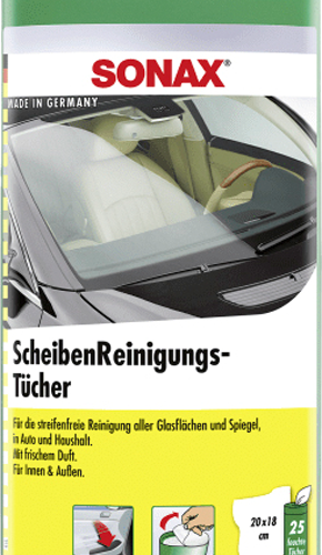 Sonax Scheiben Reinigungstücher Box 25 Stück - Innenbereich & Scheiben