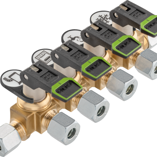 GOK Verteilerblock kurz KSV-AB4 PS16bar RVS8 x 4xRVS8 x RVS8 ML+DL SV - Gasregler & Gasschläuche