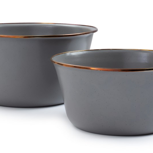 Barebones Rührschüssel 2er Set grey - Schüsseln & Schalen