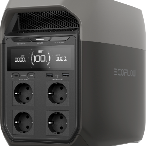 EcoFlow Tragbare Powerstation Delta 3 mit 1800 W / 1024 Wh  - Powerstations